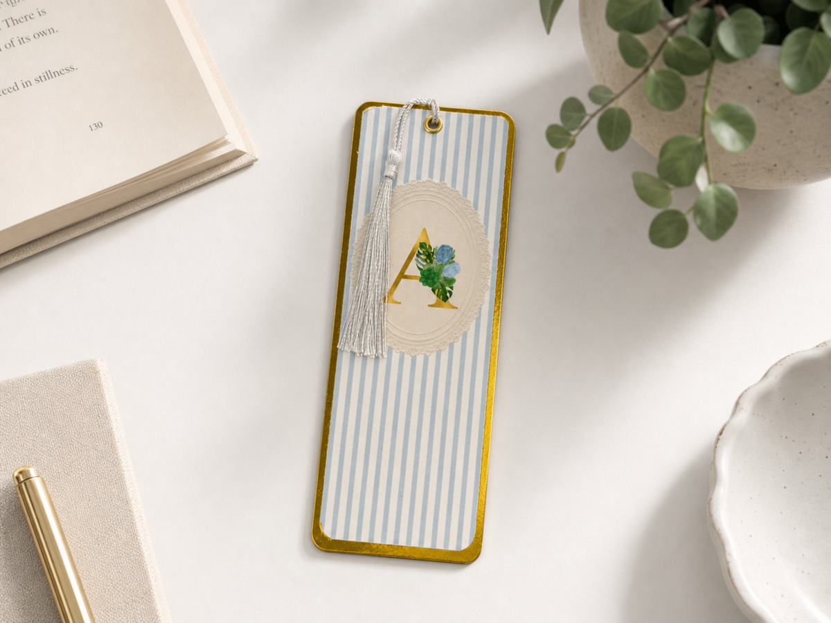Monogrammed Bookmarks