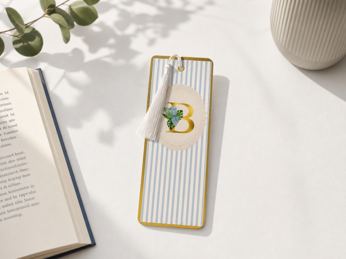 Monogrammed Bookmarks