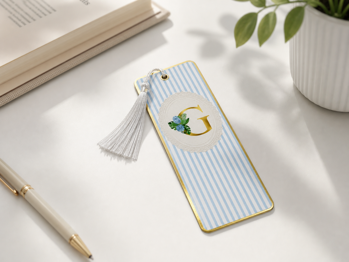 Monogrammed Bookmarks