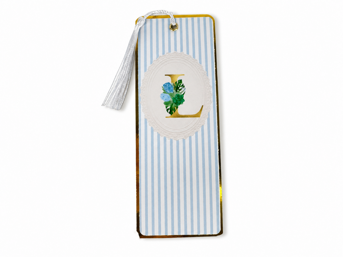 Monogrammed Bookmarks