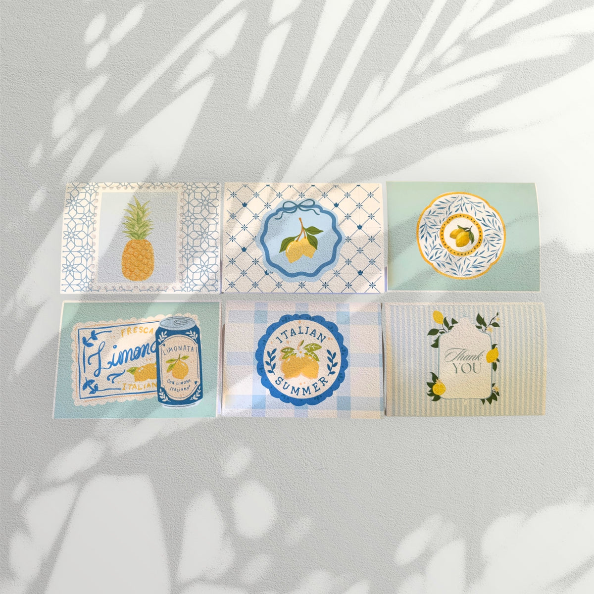 Italian Summer Gift Card Pack of 6