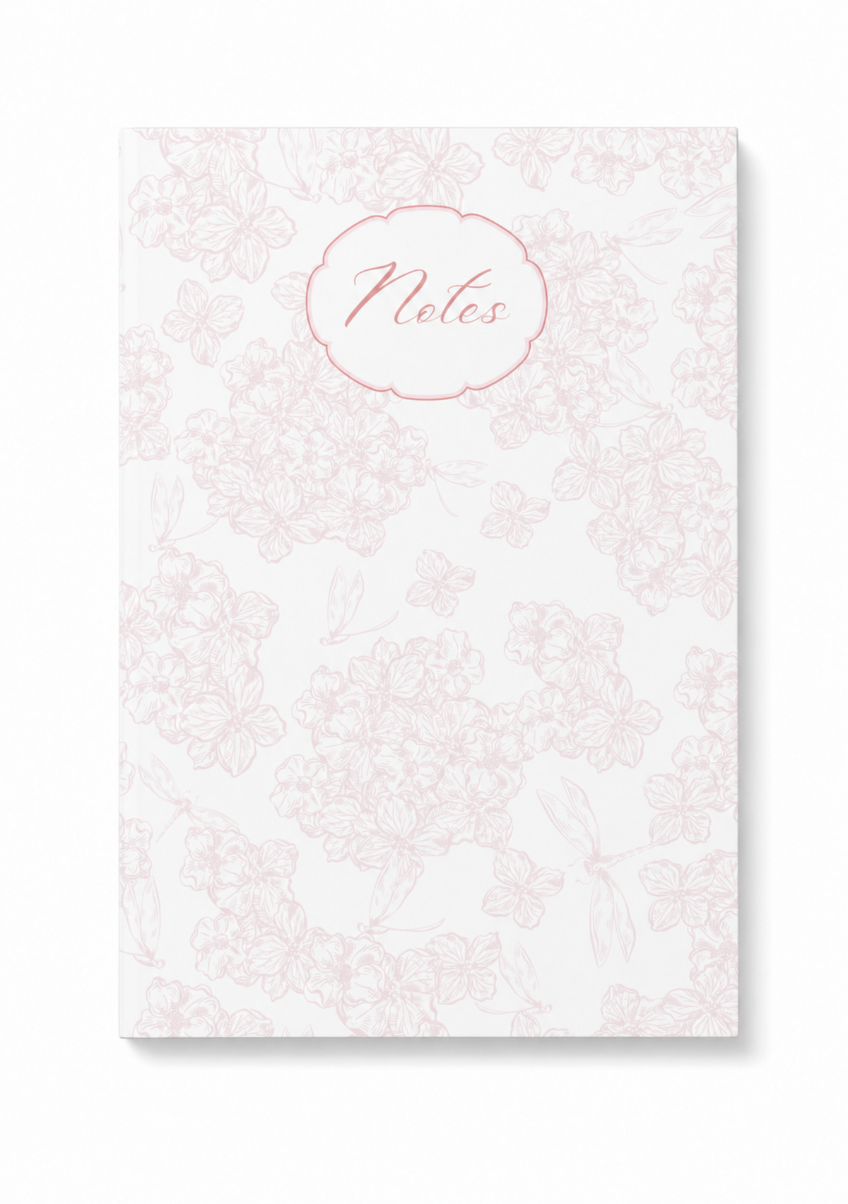 Vintage style hydrangea notepad